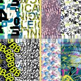Colorful letters figures design printing swimwear fabric /Printed nylon spandex fabric for underwear