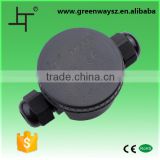 watertight round plastic junction box ip66 with M20S cable gland