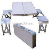 Large Aluminum Foldable Picnic Table and Chairs Sets thumbnail-1
