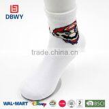 Plain White Carton Jacquard Cotton Baby Socks thumbnail-1