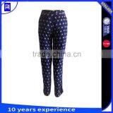 100% Viscose Print Pencil Pants Trousers Contrast Solid 100% Polyester Cdc High Wasit for Lady's Women Casual Wear thumbnail-2