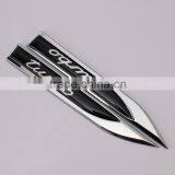 2pcs Chrome Auto Car Dagger Fender Emblems Sticker Badge Decal Fit for TURBO NEW thumbnail-2