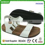 Easy Walking White Beach Flat Flip Flop Sandals thumbnail-3