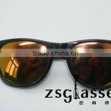 Fashion cheap promotion sunglasses/ factory design full color mirror glasses printing logo/spectacles/transparent lens glass