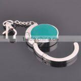 Laser Engrave Initial Personalized Monogram Enamel BagHanger Key Fob thumbnail-3