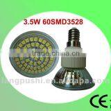 New !! Glass Housing 3.5W 60 SMD3528 ,2800k Led Spots for Office Decoration, 3 Years Warranty thumbnail-1
