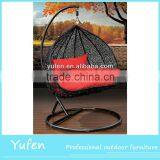 Used Hanging Chair Wicker Egg Shaped Chair thumbnail-1