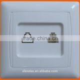 Power Supply ABS European Wall Electrical Internet Switch(F6011)