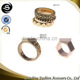 Gold alloy awl ring Fashion revolving ring nickel free ring