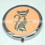 Perfect In Workmanship Cut Cat Metal Pocket Mirror thumbnail-2