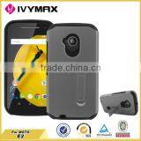 China Factory Supply Slim Armor Stand Case for Motorola e2