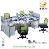 Melamine Board Blue and White Office Workstation Layout thumbnail-1