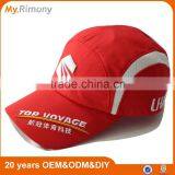 Myrimony red 100% polyester promotion sports cap with embroidery logo