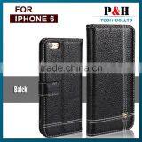 Genuine Leather Wallet Case For Apple IPhone 6 / Plus, Flip Leather Case For IPhone6 thumbnail-6