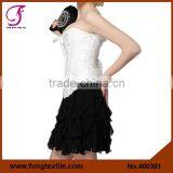 400302 Factory Directly Good Quality Satin Plus Size Sexy Corsets Bustiers Tops thumbnail-4