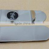 New arrival large metal money clip for men with round customized epoxy logo