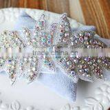 Wholesale Beaded Embroidery Rhinestone Sash Bridal Crystal Jewelry Appliques thumbnail-5