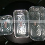 food packing container aluminium/tin foil disposable square/rectangular box for biscuit/cake/cookies