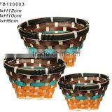 Colorful Bamboo Basket thumbnail-1