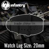 Infantry Military Nato Strong Black 20mm Nylon Black Watch Straps thumbnail-1