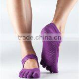 Knitting Anti-slip Five Toe Yoga Pilates Socks thumbnail-3