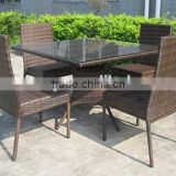 Joa Outdoor Balcony Furniture PE Rattan/Wicker/Cane Garden Dining Set Table and Chair