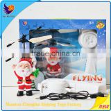 Infrared Induction Flying Santa With LED HY-838A 2016 Christmas Gift Flying Santa Claus,Christmas Toys,Flying Disk Santa