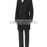 2014 New Style 100% Cashmere Classic Black Overcoat Wool Cashmere Men thumbnail-1