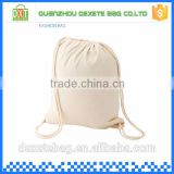 Wholesale fashion cotton white custom canvas drawstring bag