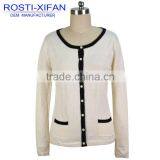 Fashion Ladies' Cardigan Slim O Neck Sweater thumbnail-1