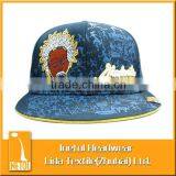 Custom Woven Label Embroidery Flat Brim Cotton Cap thumbnail-1