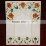 Inlaid Pietra Dura Marble Picture Frame thumbnail-1