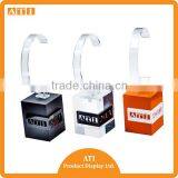 Hongkong Supplier Bracelet Shape Hand Made Watch 3D Logo Stand Acrylic Watch Display thumbnail-5