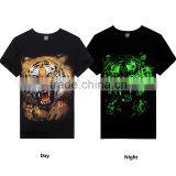 Design Your Own Printed Tiger Night Glow T Shirt thumbnail-1