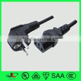 Europe 2 pin power cord cable wire IEC C13 electrical power cord from China manufacturer