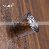 5/6 Inch Barrel Shape Chrome Plated Clear Crystal Knob With Zinc Base