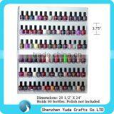Wall Mounted Acrylic/perspex 6 Tiers Nail Polish Display Rack/Acrylic Wall Nail Polish Display