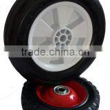 White Plastic Rubber Lawnmower Lawn Push Mower Wheel 8+ Inch Diameter thumbnail-4