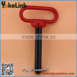 Red Handle Tractor Hitch Pins With Cotter Pin thumbnail-3