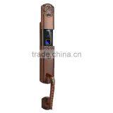 Seatrend Fingerprint Passwords Credit Card the Spare Key to Unlock Zinc Alloy Red Bronze High-end Villa Smart Door Lock thumbnail-2