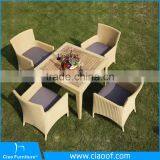 Горячая продажа! Большой ратановый обеденный набор для садовой мебели thumbnail-2