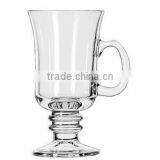 Haonai Wholesale Irish Coffee Milk Latte Juice Goblet Cup Cafe Glassware Glass Mug thumbnail-3