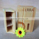 High Quality New Design Handmade Customized Unfinished Wooden Essential Oil Bottle Box With Empressed Logo thumbnail-1