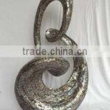 High Quality Best Selling Modern Black Mother of Pearl Abstract Sculpture From Vietnam thumbnail-1