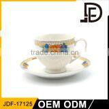 Elegant Royal Floral Coffee Cup And Saucer / England Style Cup And Saucer thumbnail-1