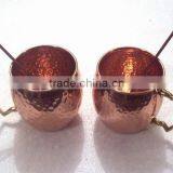 MANUFACTURER BPA FREE 100% PURE COPPER MUG WITH DRINKING STRAWS FOR GINGER VODKA & MOSCOW MULE thumbnail-2