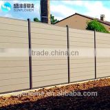 High Quality Easy Assembled Wood Plastic Composite WPC Fence privacy fence screen