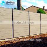 High Quality Easy Assembled Wood Plastic Composite WPC Fence Privacy Fence Screen thumbnail-1