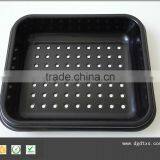 Vacuum forming plastic black rectangular tray