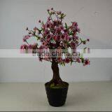 Artificial Pink Cherry blossom tree small bonsai flower mini bonsai tree